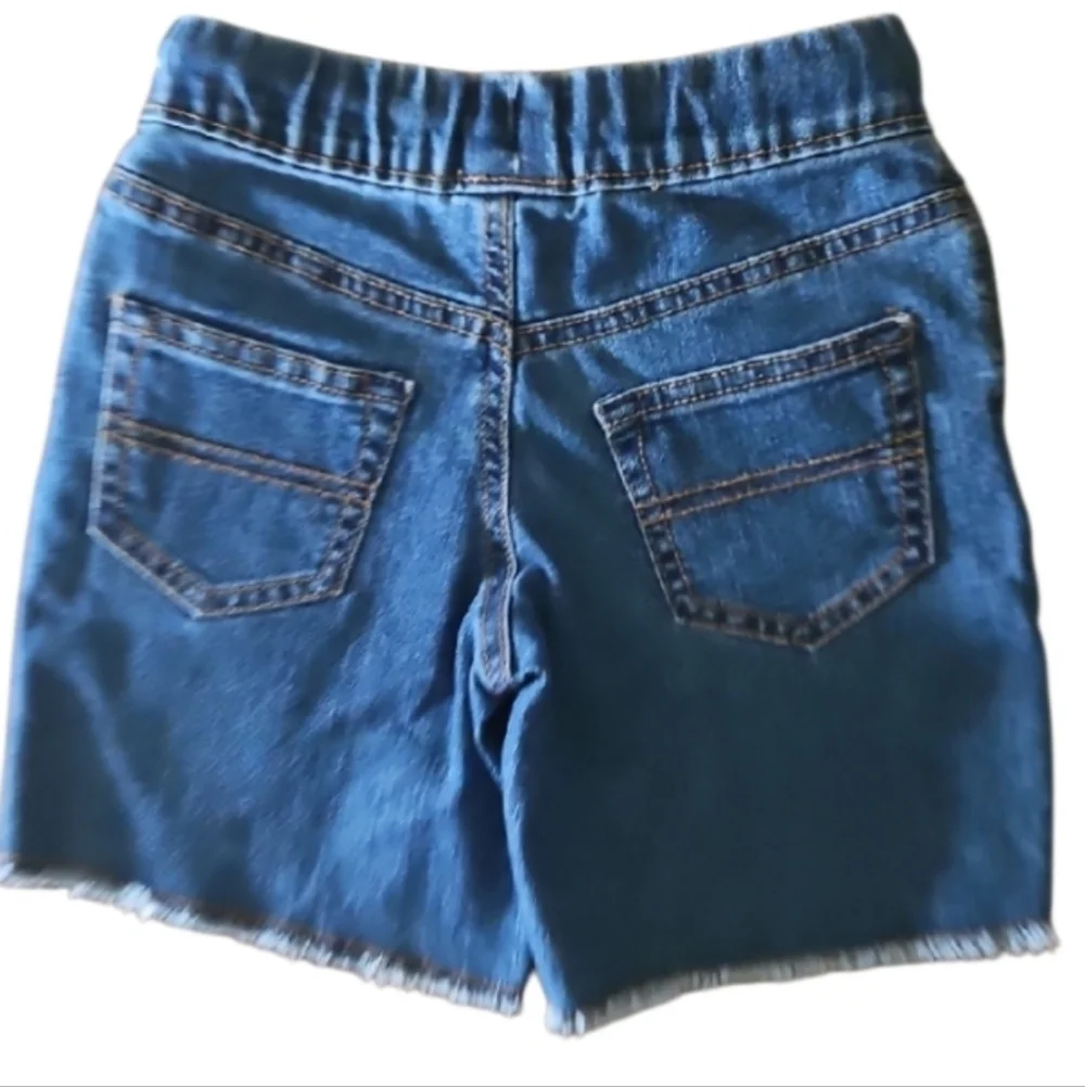 NEW! OSHKOSH B'GOSH Kid's Unisex Stretch Pull On Bermuda Style Jean Shorts.